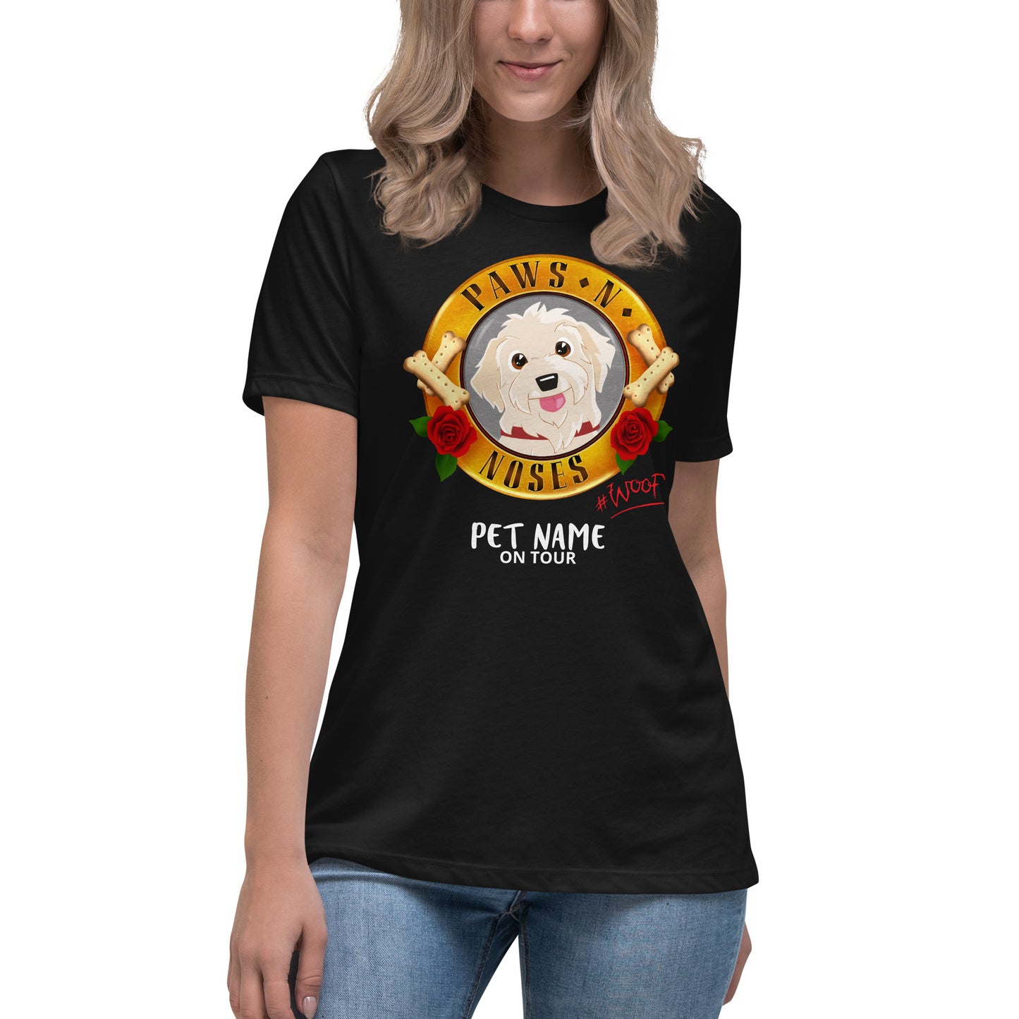 Labradoodle (Cream) -  Women's Paws 'n' Noses T-Shirt