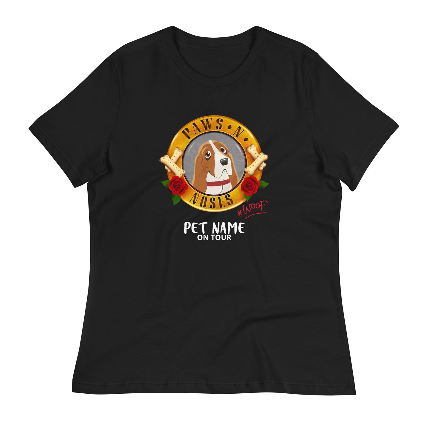 Bassett Hound -  Women's Paws 'n' Noses T-Shirt