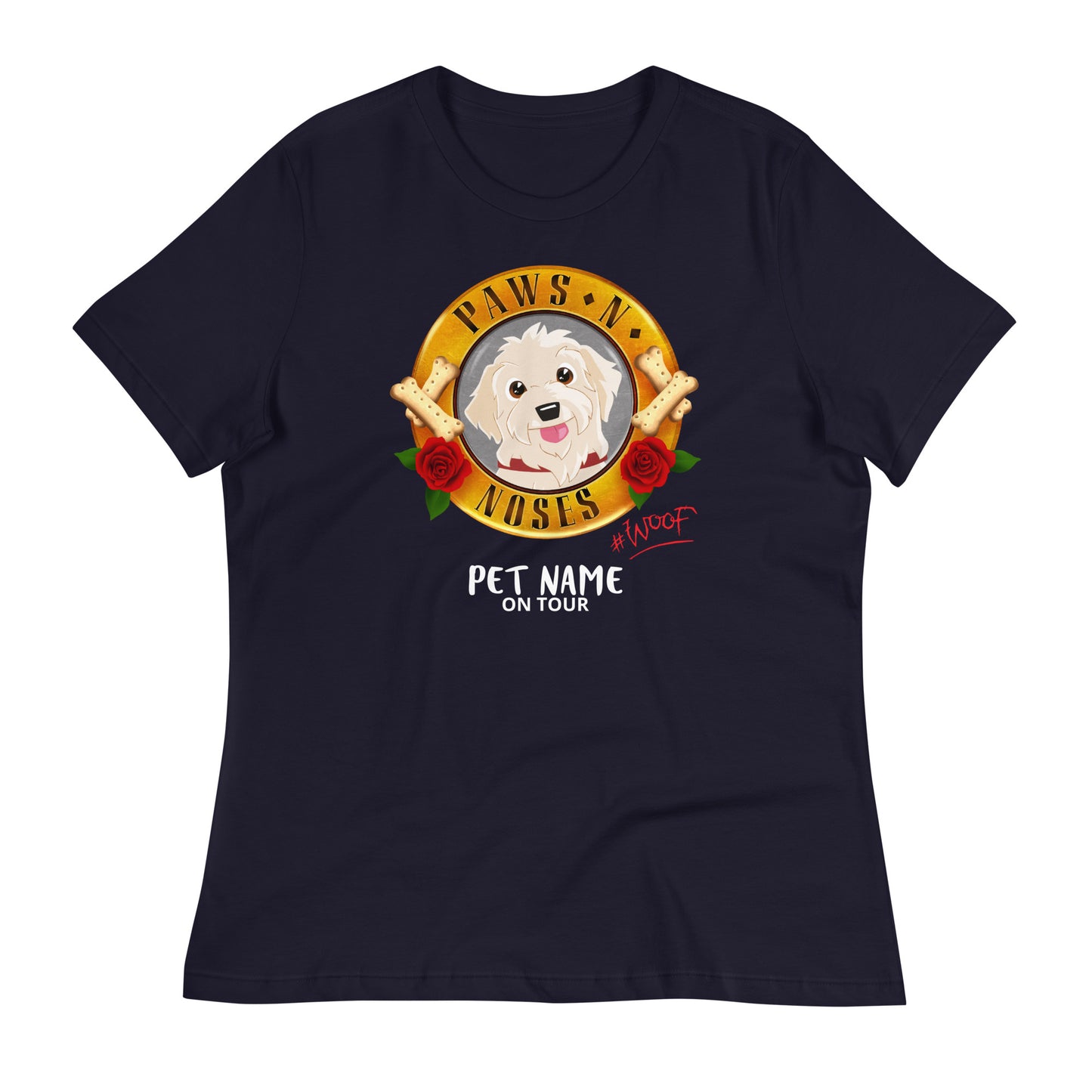 Labradoodle (Cream) -  Women's Paws 'n' Noses T-Shirt