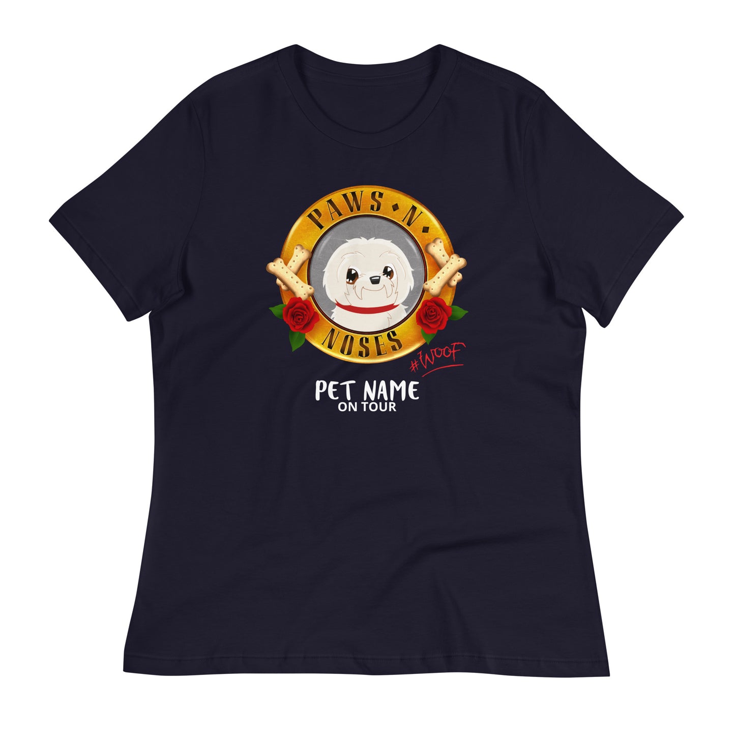 Maltese (Cream) - Women's Paws 'n' Noses T-Shirt