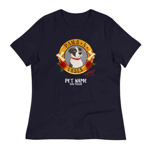 American Bulldog (Brown White tt1) -  Women's Paws 'n' Noses T-Shirt