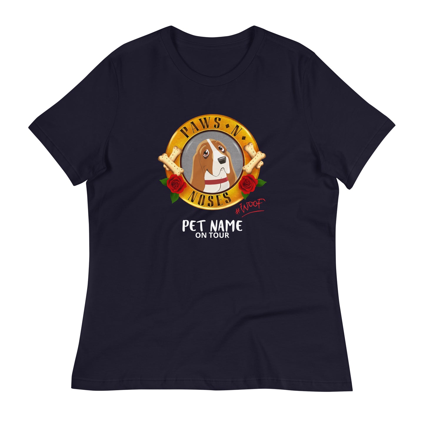 Bassett Hound -  Women's Paws 'n' Noses T-Shirt