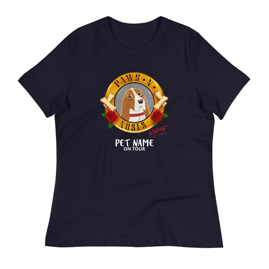 Bassett Hound -  Women's Paws 'n' Noses T-Shirt