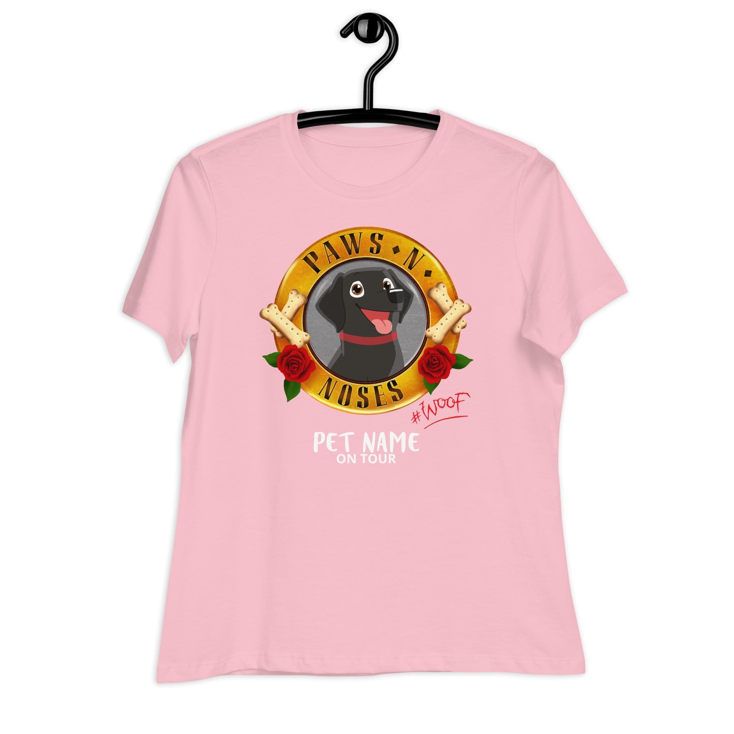 Labrador (Black) -  Women's Paws 'n' Noses T-Shirt
