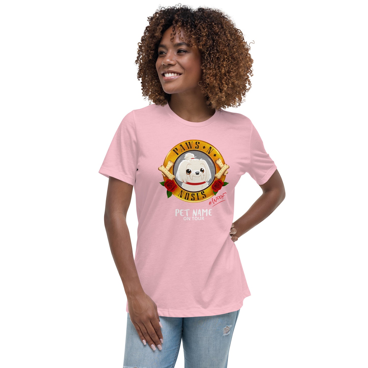 Maltese (Cream) -  Women's Paws 'n' Noses T-Shirt