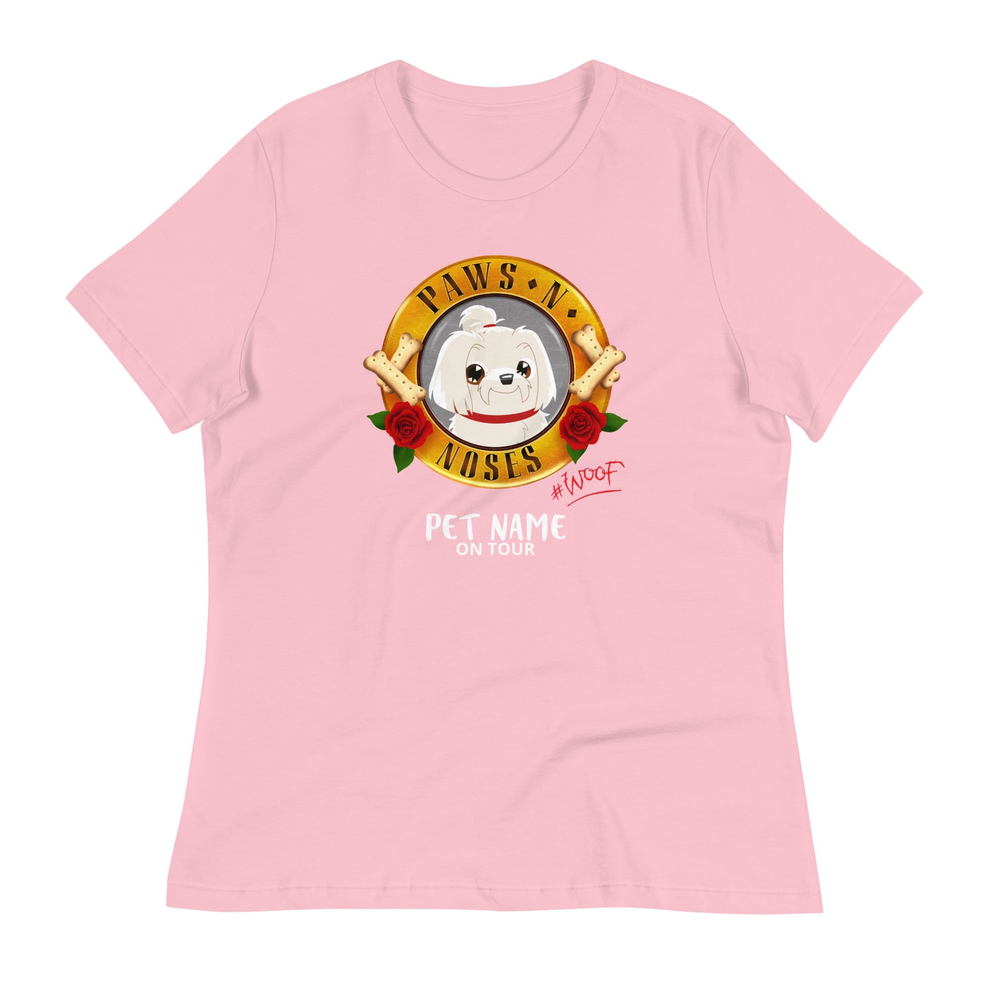 Maltese (Cream) -  Women's Paws 'n' Noses T-Shirt