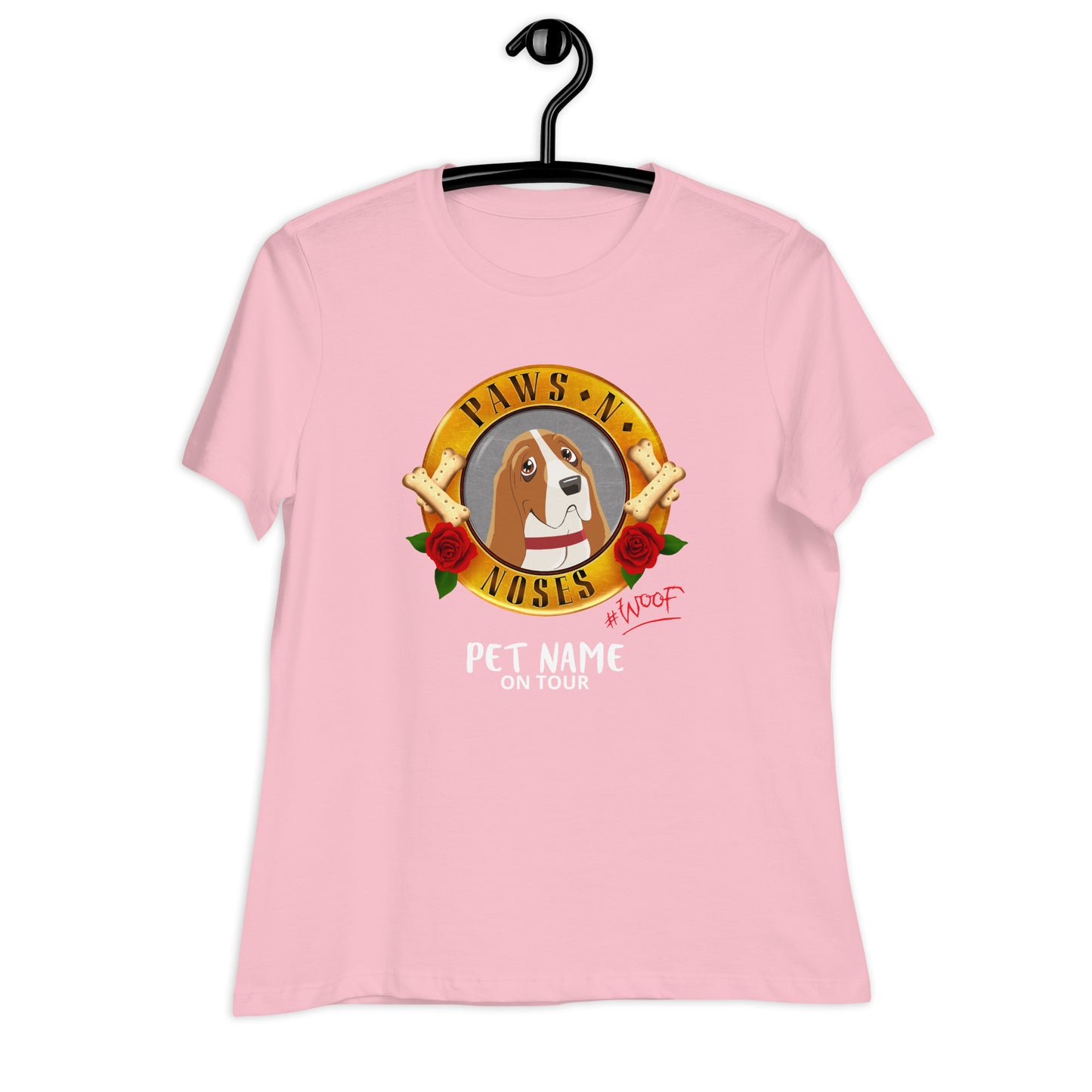 Bassett Hound -  Women's Paws 'n' Noses T-Shirt