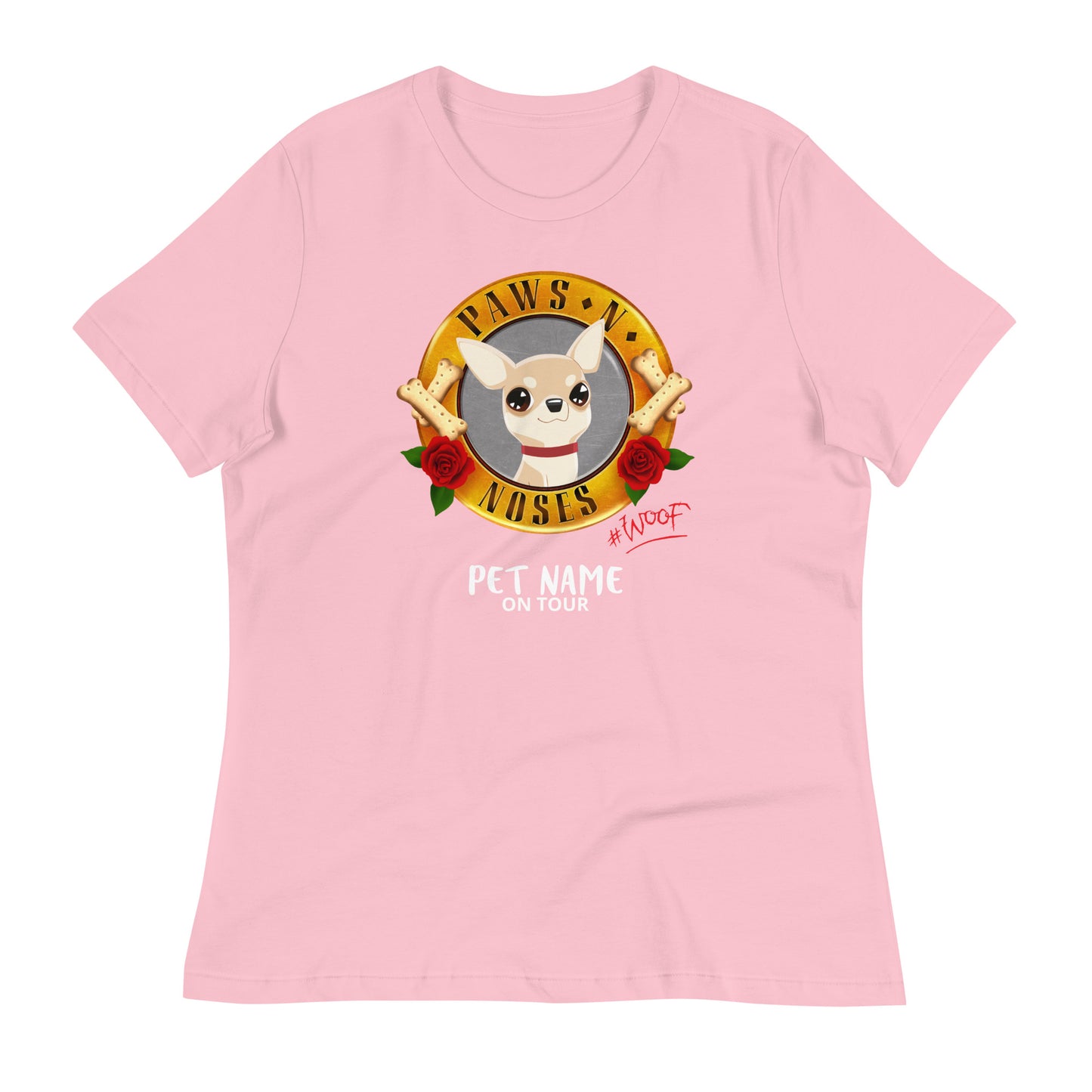 Chihuahua (Brown/White) -  Women's Paws 'n' Noses T-Shirt
