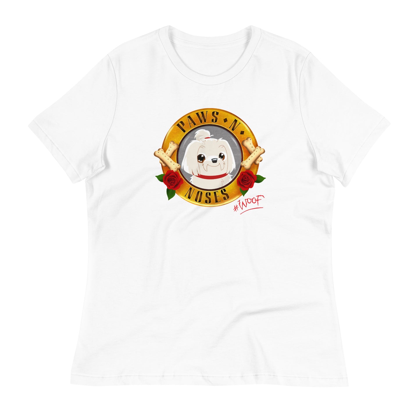 Maltese (Cream) -  Women's Paws 'n' Noses T-Shirt