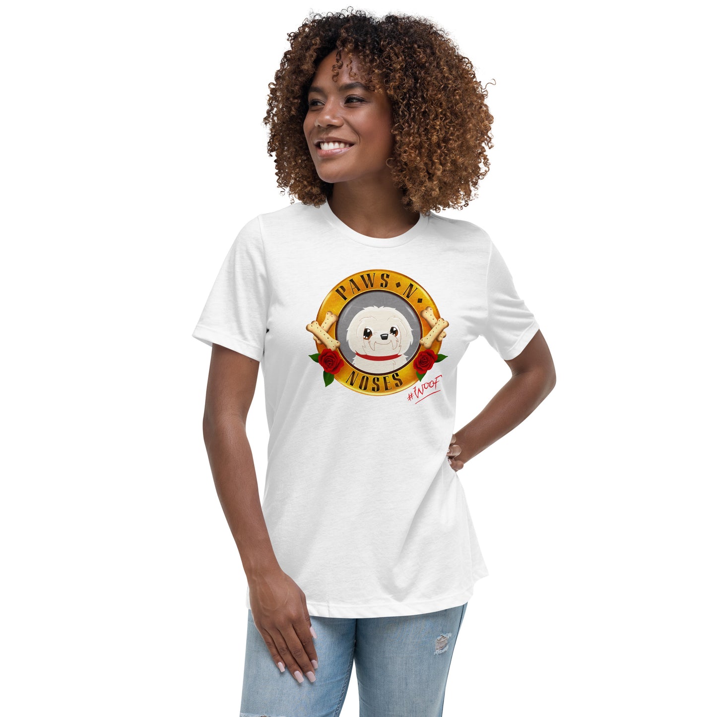 Maltese (Cream) - Women's Paws 'n' Noses T-Shirt