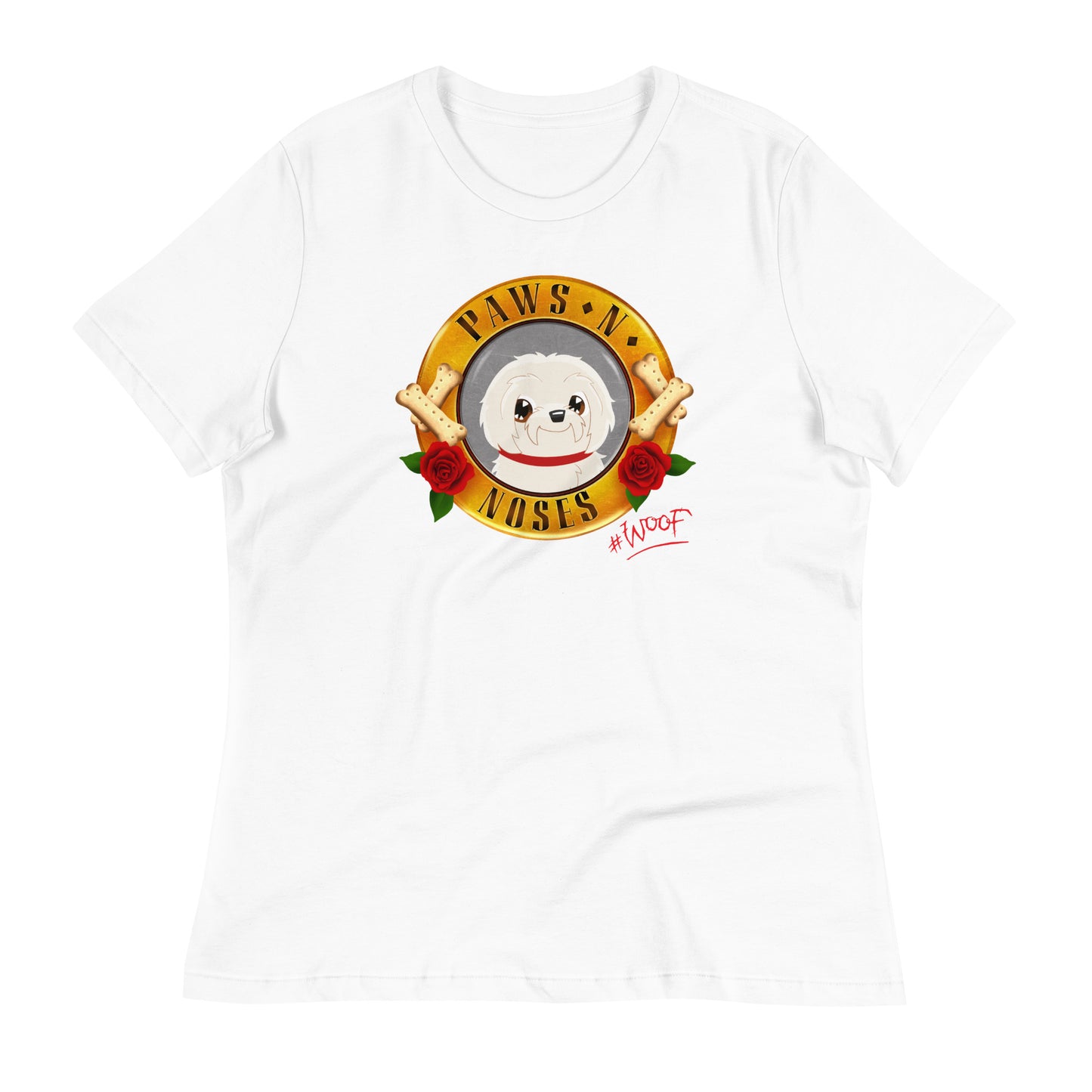 Maltese (Cream) - Women's Paws 'n' Noses T-Shirt