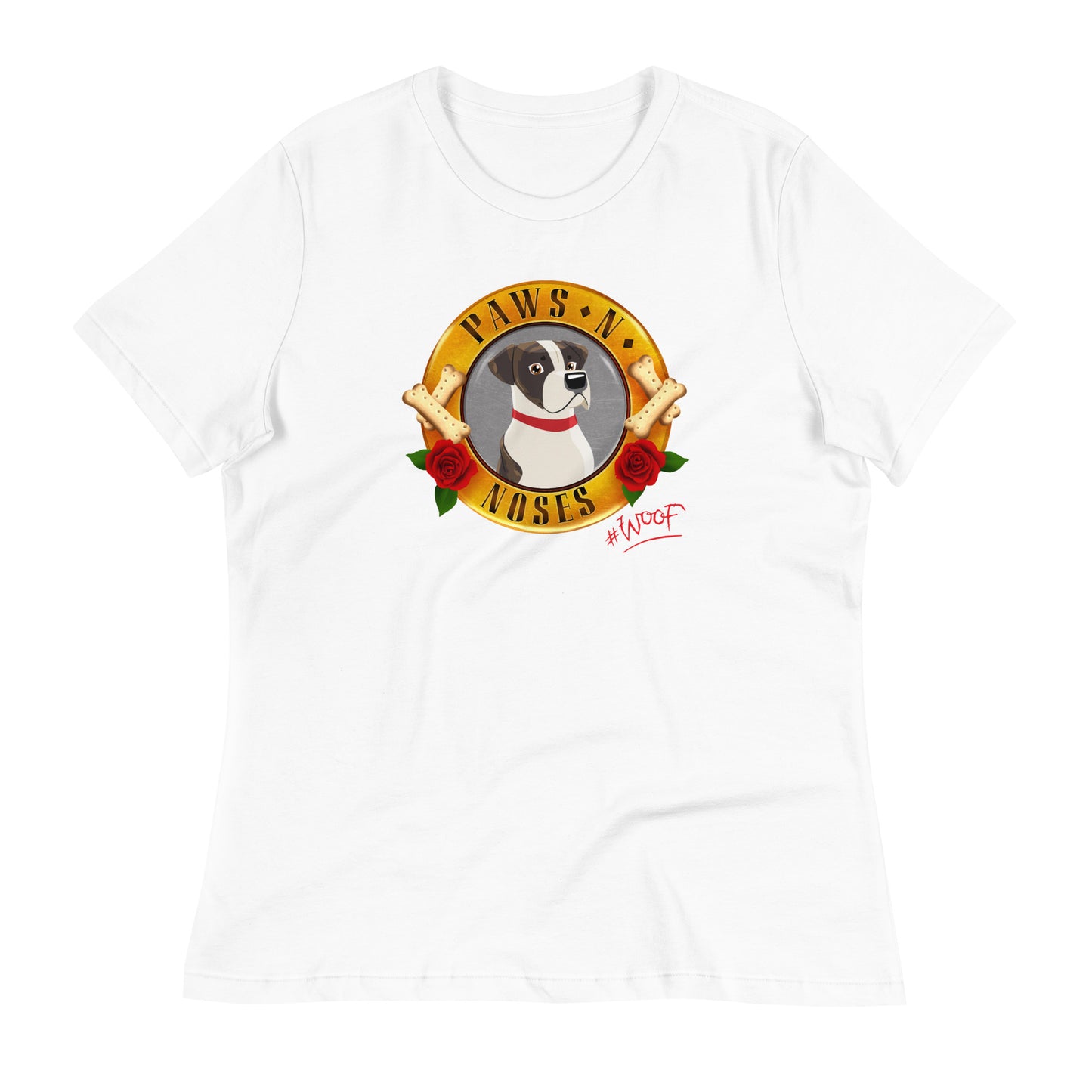 American Bulldog (Brown White tt1) -  Women's Paws 'n' Noses T-Shirt