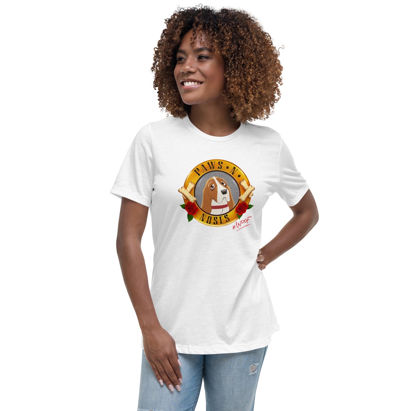 Bassett Hound -  Women's Paws 'n' Noses T-Shirt
