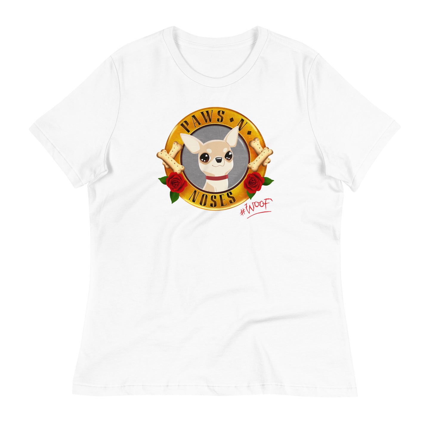 Chihuahua (Brown/White) -  Women's Paws 'n' Noses T-Shirt