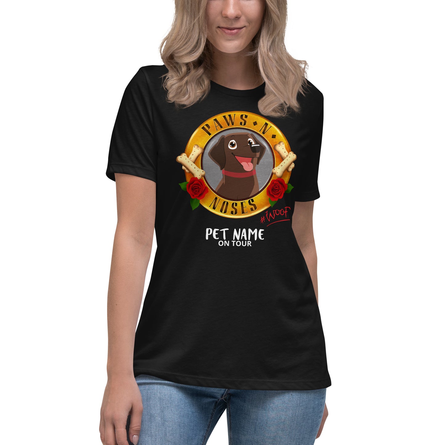 Labrador (Brown) -  Women's Paws 'n' Noses T-Shirt