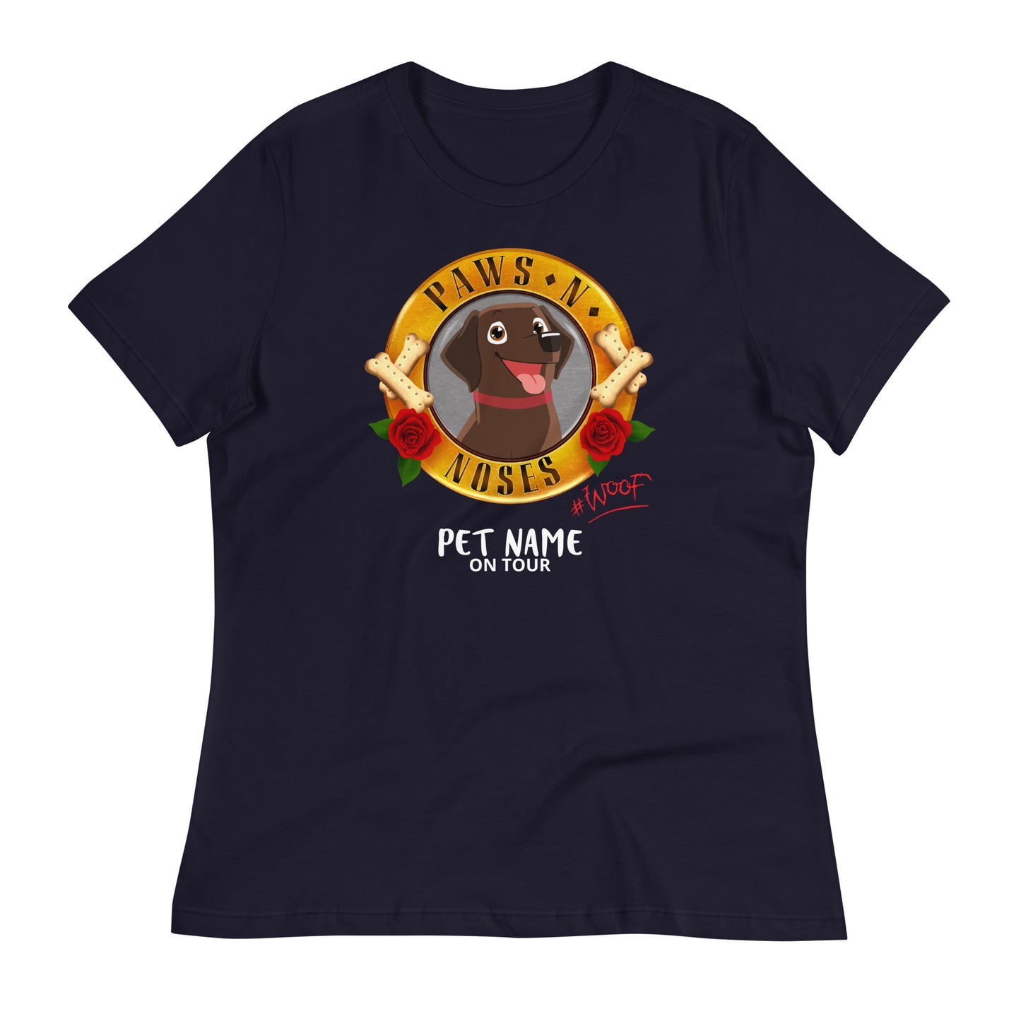 Labrador (Brown) -  Women's Paws 'n' Noses T-Shirt