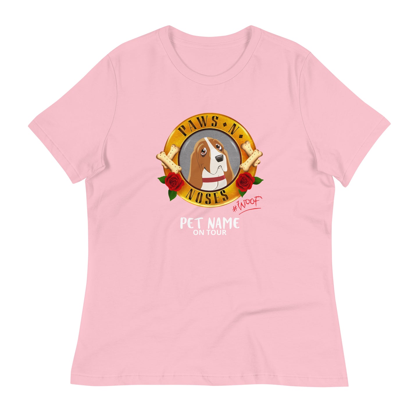 Bassett Hound -  Women's Paws 'n' Noses T-Shirt